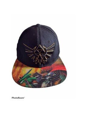 Zelda - Black & Multi Colored Brim - Nintendo 2005 Snapback Cap